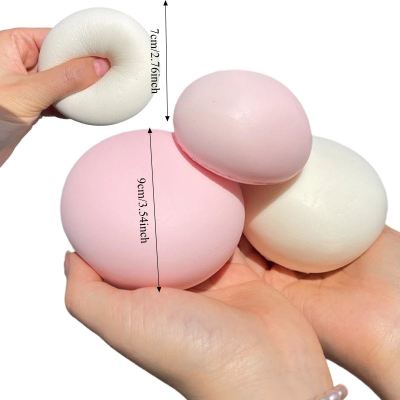 Taba Squishy Simulated Bread Squeeze Toys Milk-flavored Bread Slow Rising Sensory Fidget Toys for Anxiety ADHD for Adults