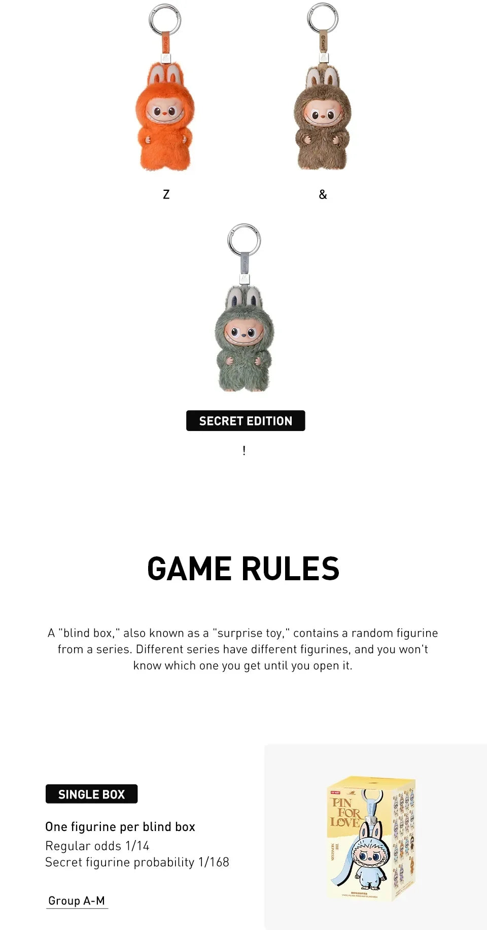 POP MART LABUBU THE MONSTERS PIN FOR LOVE Series Vinyl Plush Pendant Blind Box Guess Bag Mystery Box Toys Doll Cute Anime Figure