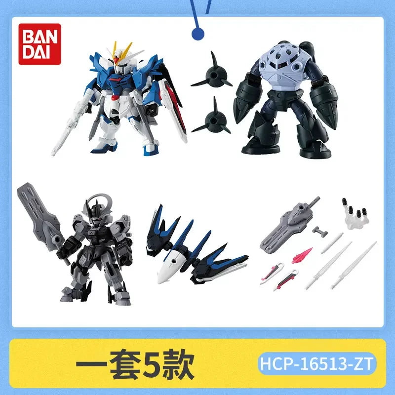 Bandai Gashapon Mobile Suit Ensemble (MSE) Gundam RX-78-2 Strike Hi-Nu Wing Astray ZZ Barbatos Assemble Model Kit Toy