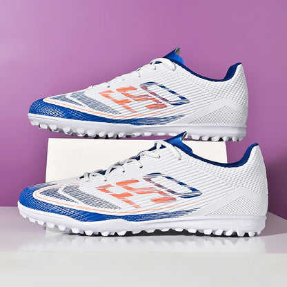 Basic Daily TF Soccer Boots Breath PU Fabric Bendable Rubber Sole Anti-slip Wear-resistant Amateur Turf Practice Boots