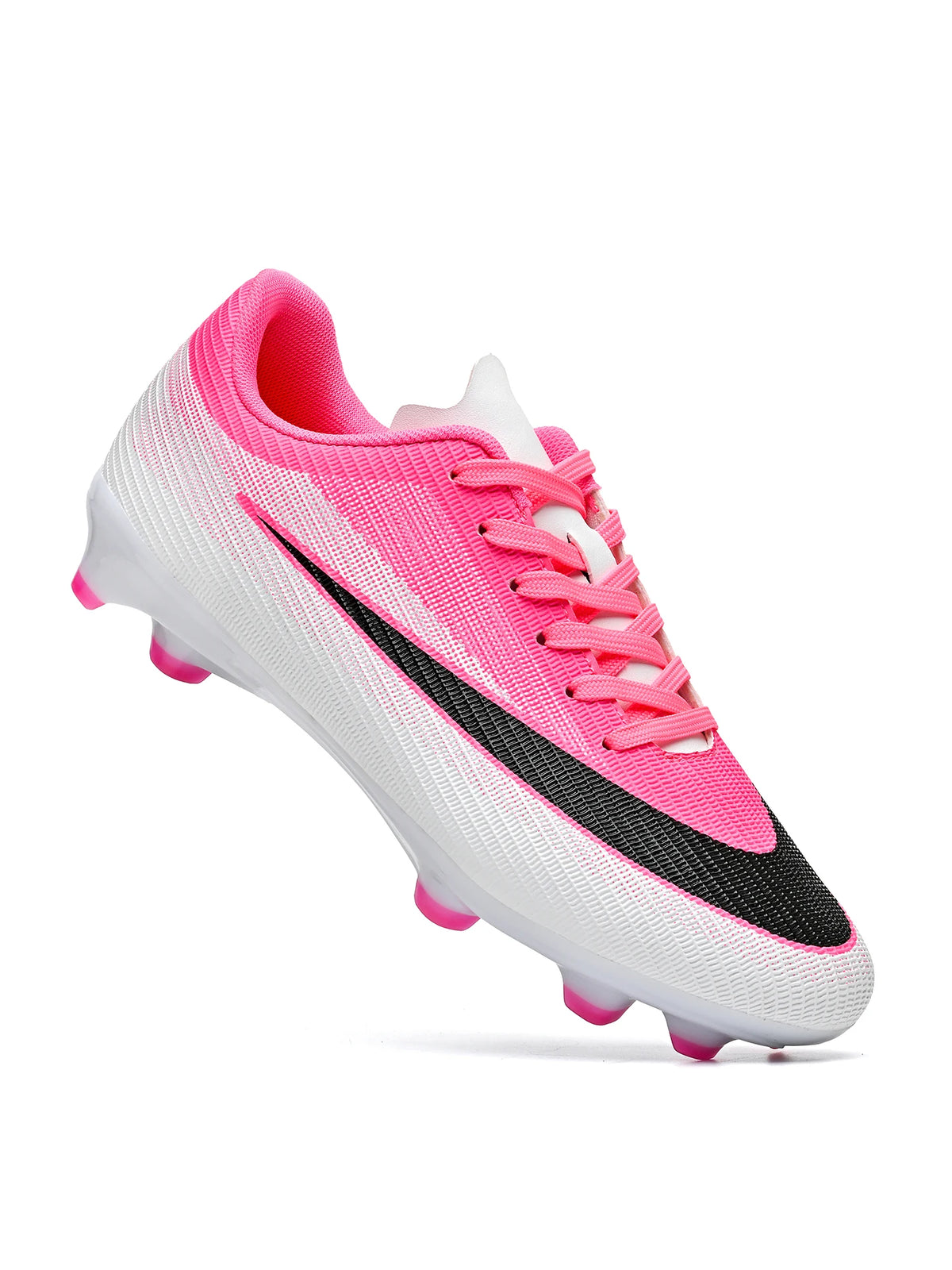 Adult Men AG/FG Football Boots Firm Ground Cleats Comfort PU Non‑Slip Sole For Outdoor Pitch Football Game And Competition