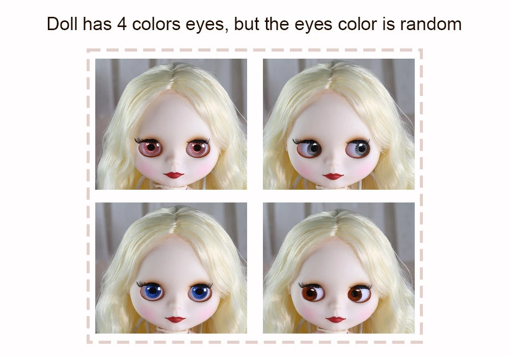 ICY DBS Blyth Doll 1/6 BJD Toy  Joint Body Set for Special Sale Random Eyes 30cm Anime Girl Gift