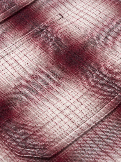 SIMWOOD High Standard 2026 Spring New Oversize 270gsm Wool Blend Plaid Shirts Men Warm Vintage Shirt