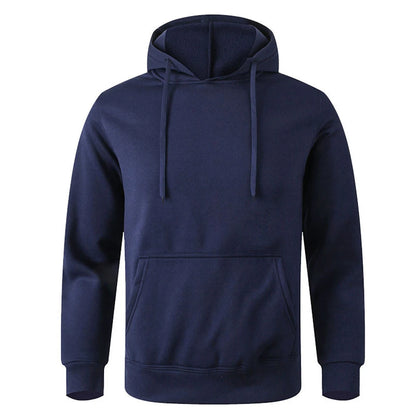 Men's Solid Pullover Hoodie