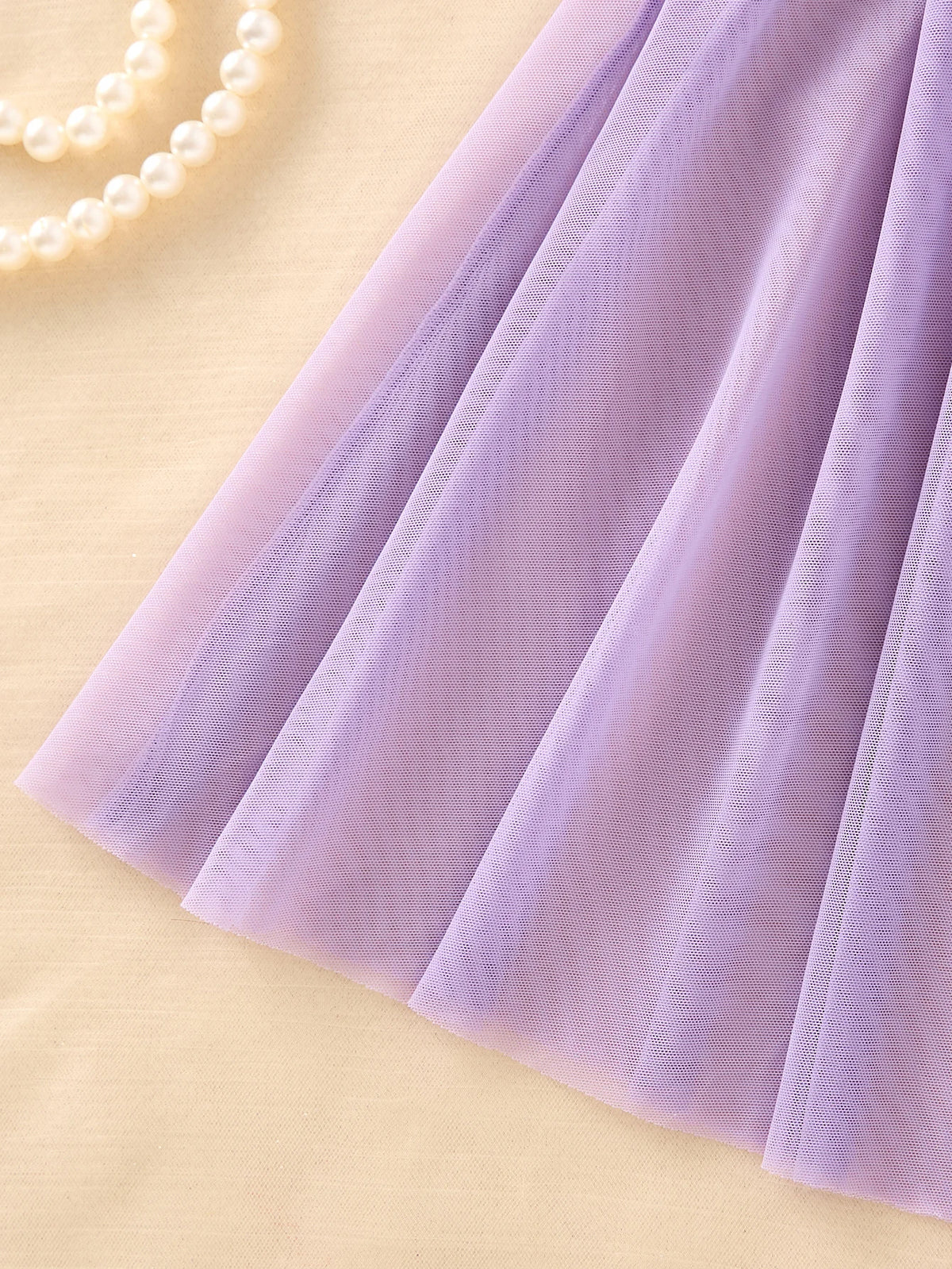 Purple Floral Embroidered Halter Nightgown