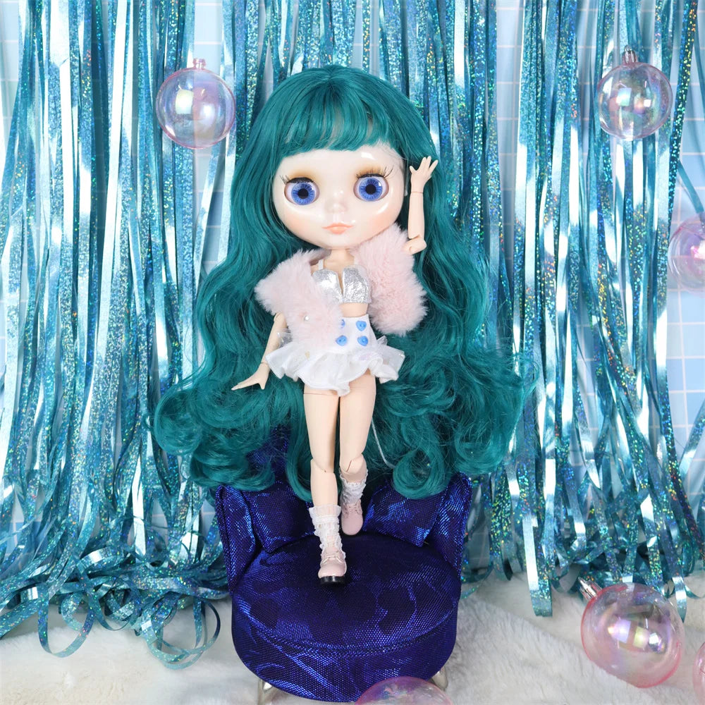 ICY DBS Blyth doll White Skin Glossy face Matte face Joint body with hand set A&B 1/6 bjd suitable diy makeup Special price