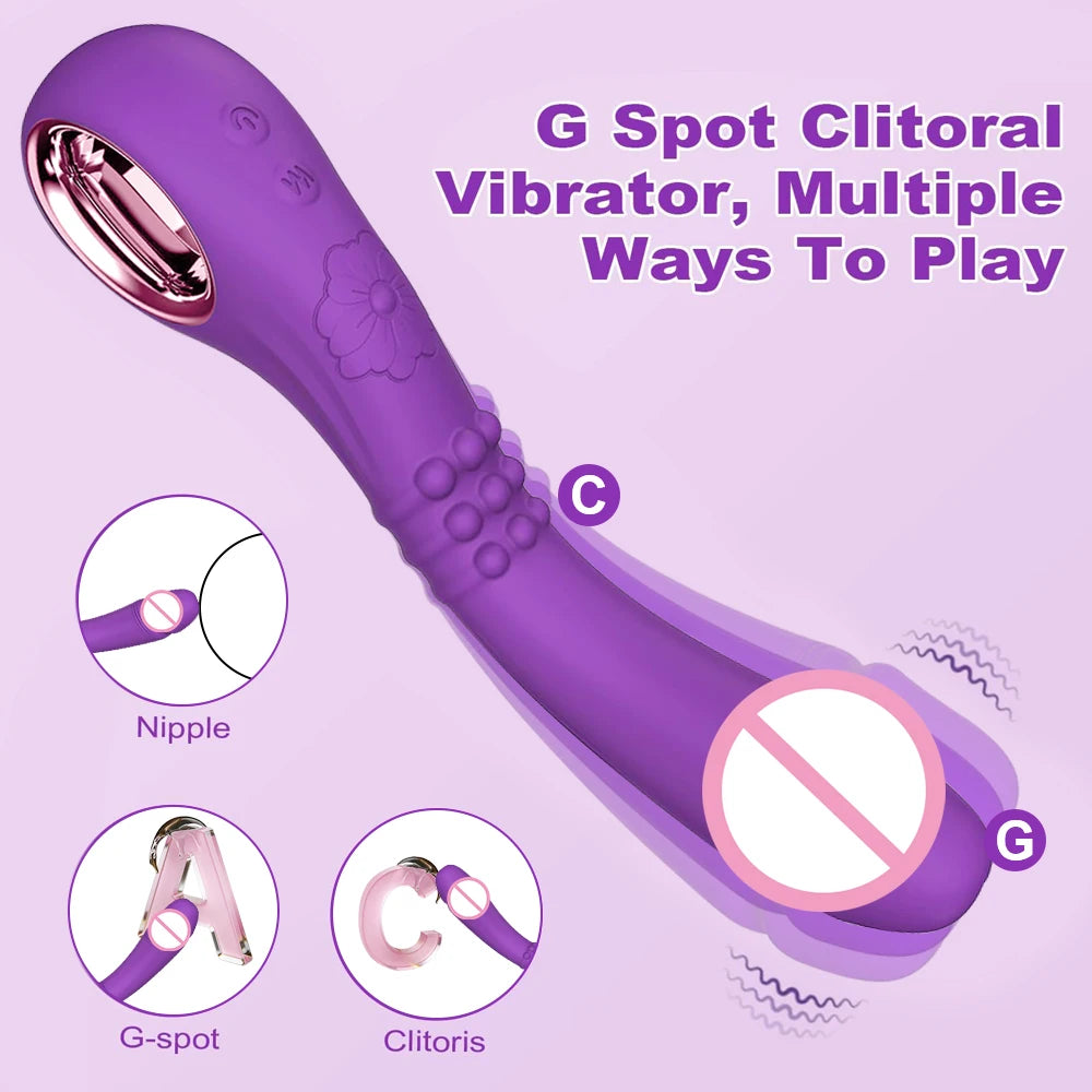 Penis Vibrator Anal Vagina Massage Female G-spot Clitoris Stimulator 10 Vibrating Modes Sex Toy Couple Adult Supplies
