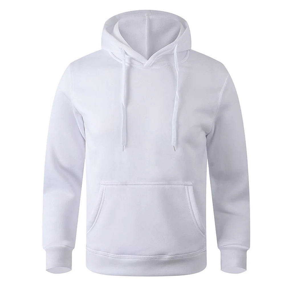 Men's Solid Pullover Hoodie