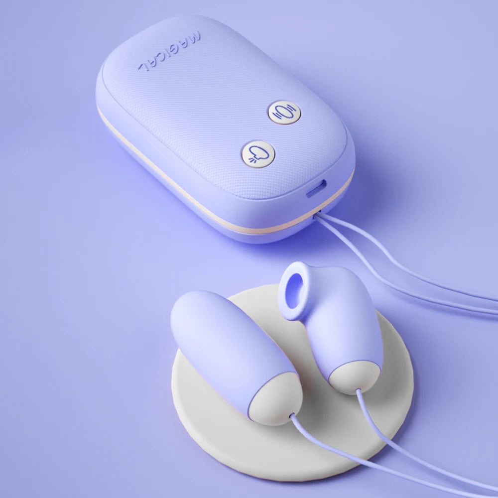 Double Jump Egg Clit Sucker Vagina Sucking Vibrator With Cute Magic Box Female Clitoris Vacuum G-pot Stimulator Nipple Sex Toys