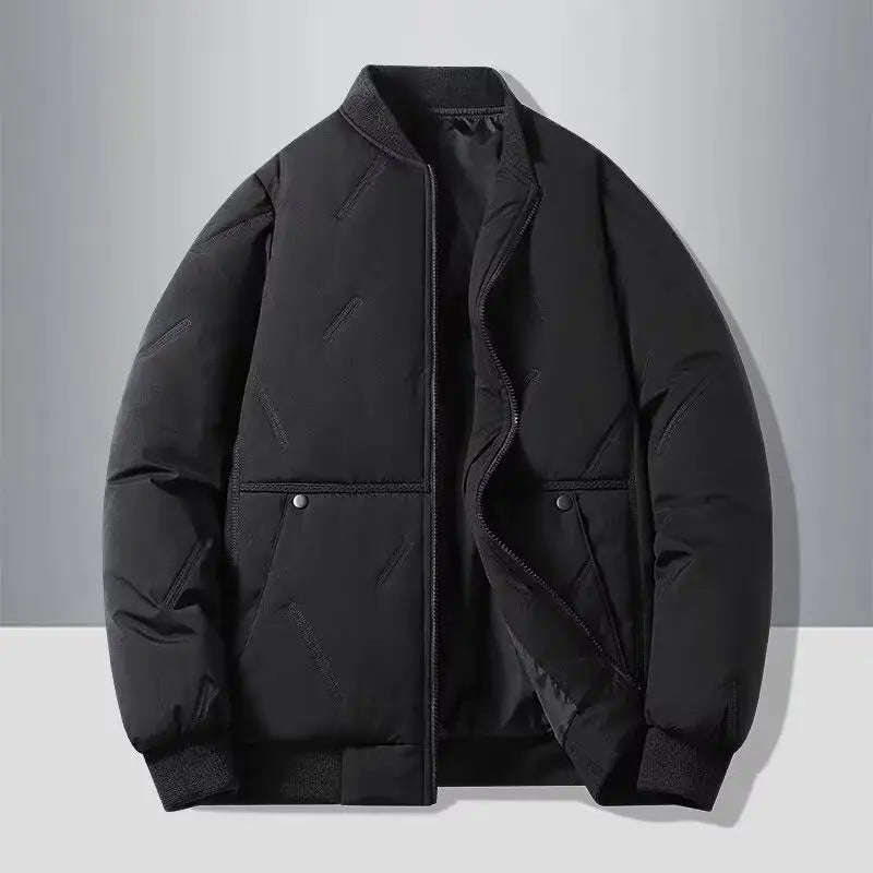Men's Casual Zip-Up Baseball Jacket