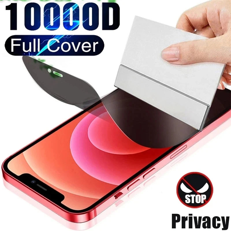 5Pcs Anti-Spy Hydrogel Film for IPhone 13 12 15 16Pro Max 8 7 Plus Privacy Screen Protectors for iPhone 11 14 Pro XS MAX X XR SE