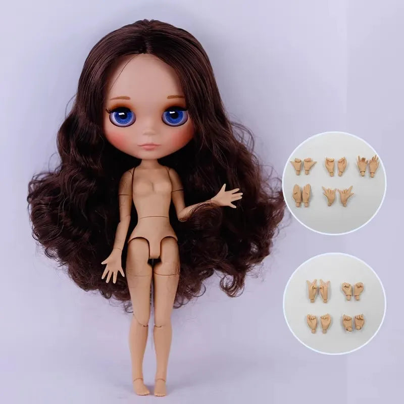 ICY DBS Blyth Doll Tan Skin Matte Face With Eyebrows Special Price 1/6 BJD JOINT body Neo Anime