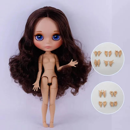ICY DBS Blyth Doll Tan Skin Matte Face With Eyebrows Special Price 1/6 BJD JOINT body Neo Anime
