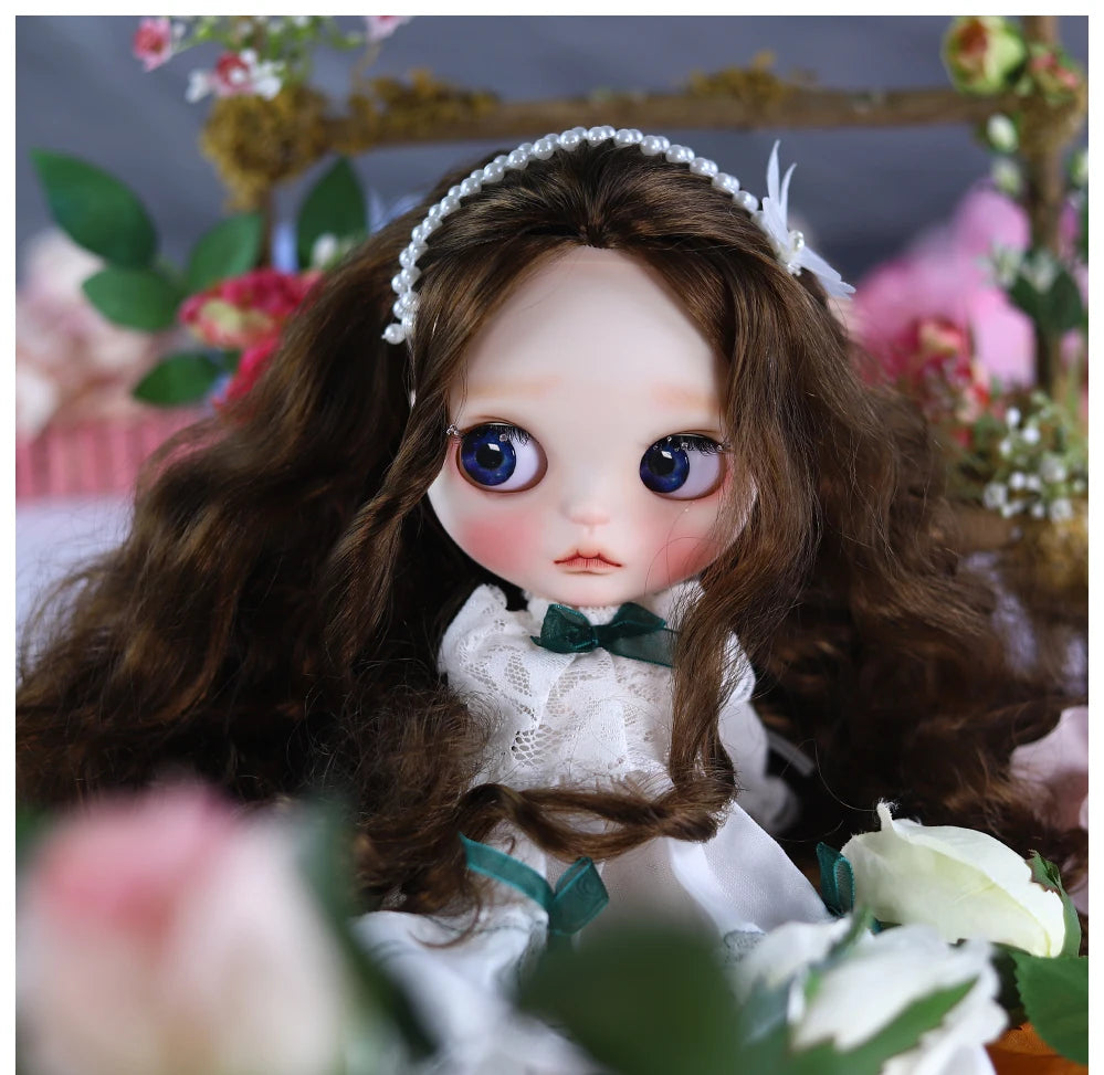 ICY DBS Blyth 1/6 Doll Hand Painted Set Morning Dew Tears Frosted Face Doll Set SD
