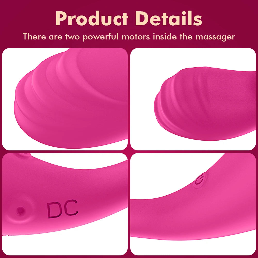 Dual Motors APP Remote Control Vibrator Dildo For Women Wireless Bluetooth G Spot Anal Vibratoring Female Clit Vibrating Panties