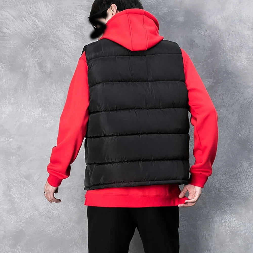 Men's Warm Zip-Up Padded Vest
