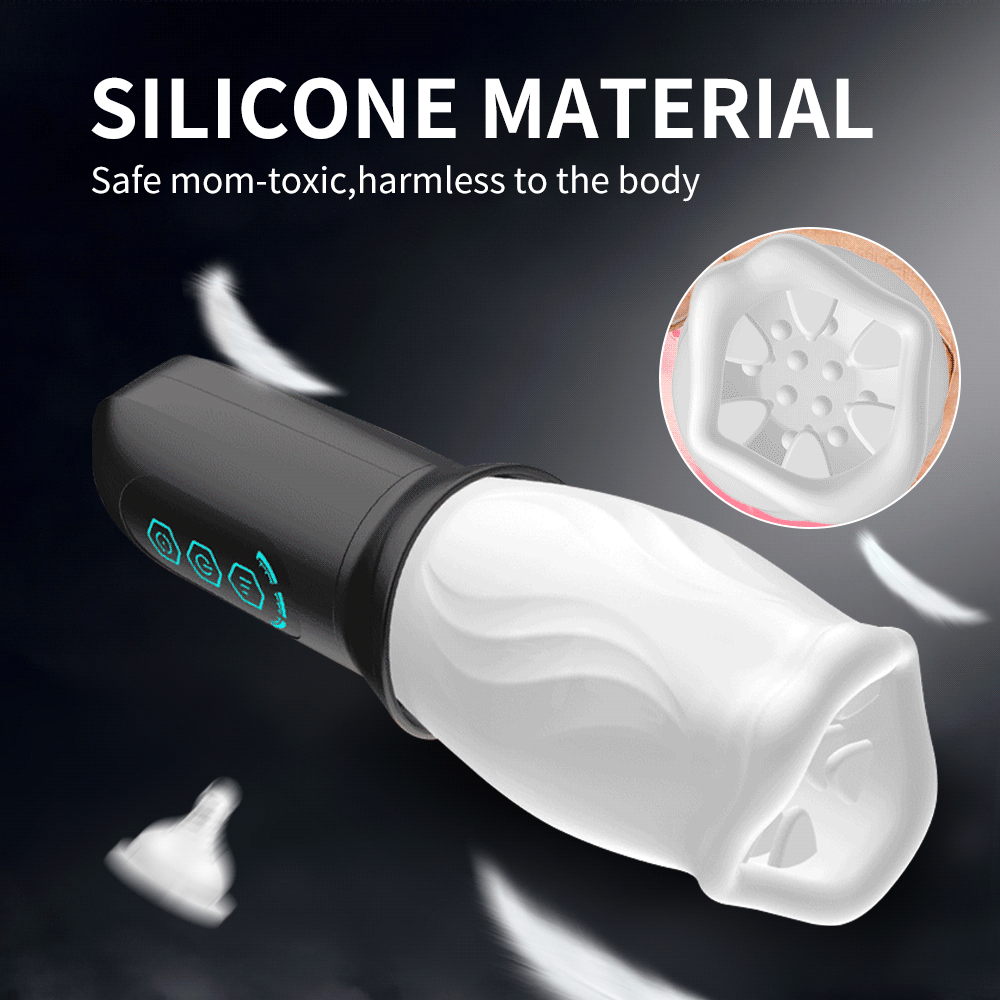 Automatic Male Masturbator Vibration Blowjob Sucking Machine Silicone Vagina Masturbation Cup Sex Toys Adult Goods for Men
