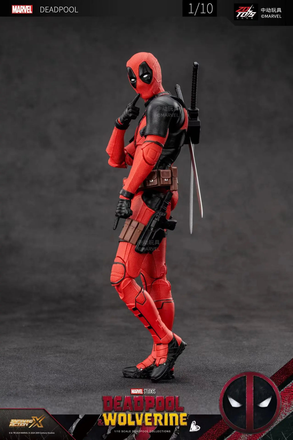 ZD Toys Deadpool & Wolverine Action figures Deadpool Boxed Wolverine  Collection Adult Action Figures Kids Toy