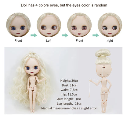 ICY DBS Blyth doll bjd joint body white skin cute birthday costume 1/6 toy 30cm girl gift anime SD
