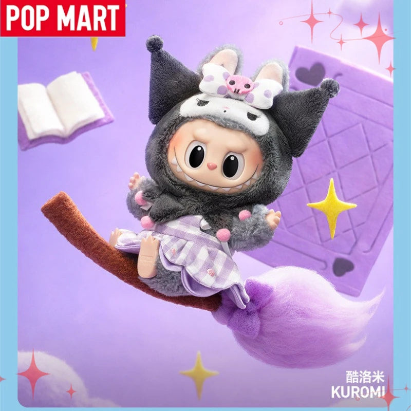 New Genuine POPMART Labubu Sanrio Hello Kitty Kuromi Plush Pendant Blind Box Holiday Gift