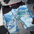 ETHIKA 1Pcs Men Underwear Boxers Breathable Mesh Crotch Man Underpants Plus Size Mens Panties L-3XL Printed Men's Boxers Briefs