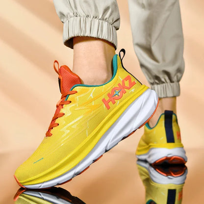 Men's Running Shoes Cushioning Non-Slip Luxury shoes Breathable Mesh Trainer Race Jogging Sneakers Outdoor Couple Off-road Shoes