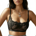 Black Floral Lace Bralette