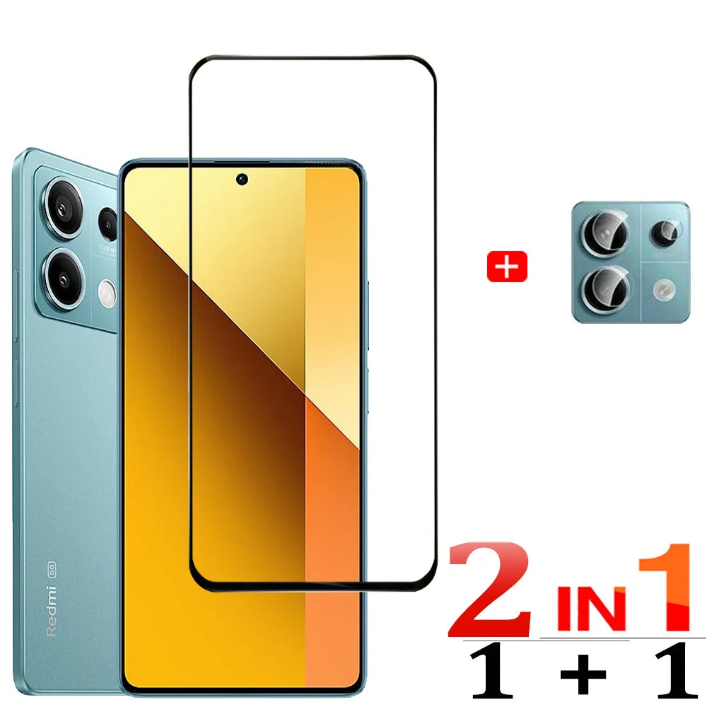 Protective Glass For Redmi Note 14 13 Pro 5G Screen Protectors Redmi Note13 12 11 10 Pro Tempered Glass & Lens Film Nota 12 Pro Plus Pelicula Cristal Templado For Redmi Note 14  Anti-Scratch Phone Front Film