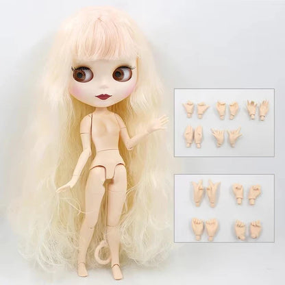 ICY DBS Blyth Doll 1/6 BJD Joint Body White Skin Tan Skin Dark Skin Matte Face Nude Doll 30cm Anime Toy Girls Gift