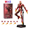 ZD Toys Iron Man Action Figure Joint Movable MK1 MK3 MK6 MK7 MK42 MK45 MK50 MK85 MK17 MK33 MK39 Adult Collection Figure Gift