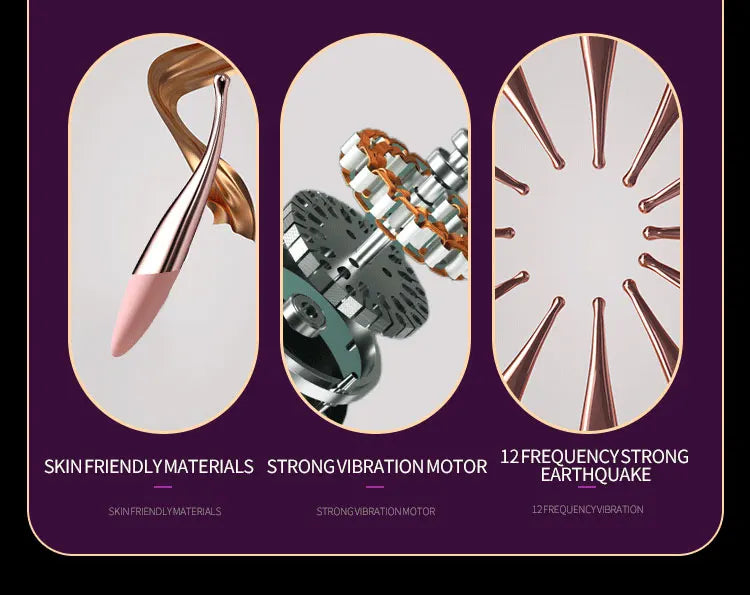 G-point Vibrator Used for Female Magnetic Honey Bean Stimulation Vibrator Multi Frequency Ultrasonic Vibration Charging Female V