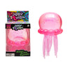 Schylling Nee Doh Jellyfish & Cube Squish Toy, Soft Jelly Squeeze Stress Relief Fidget Toy, Sensory NeeDoh for Kids & Adults