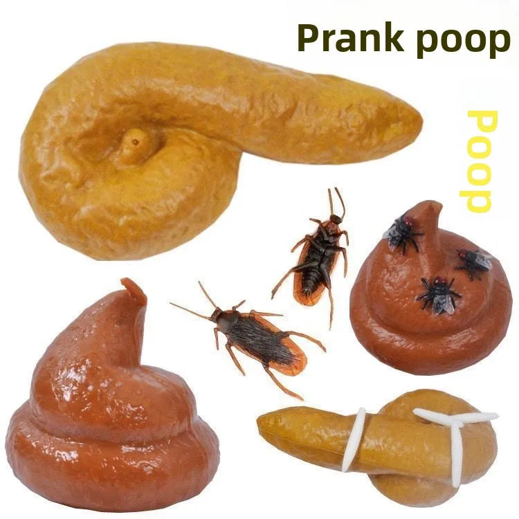 Simulation Prank Poop Soft Rubber Toy, Squishy Stress-Relief Gag, Disgusting Little Prank Item, April Fool'S Joke, Halloween, April Fool'S Prank Party Supplies