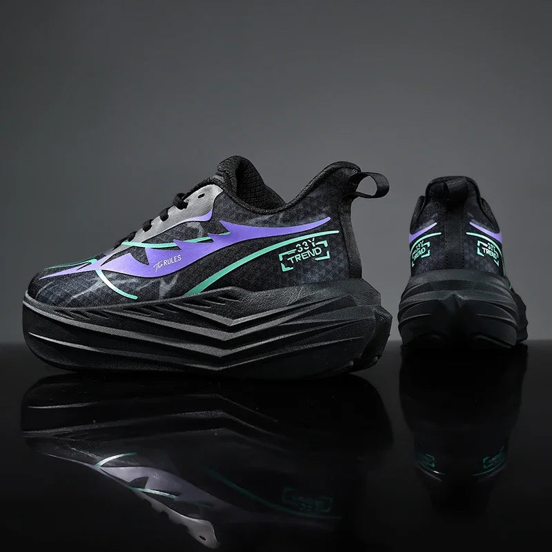 Men's Running Shoes Breathable Couple Trainer Race Luxury shoes Sneakers Mesh Outdoor Non-Slip Jogging Cushioning Off-road Shoes