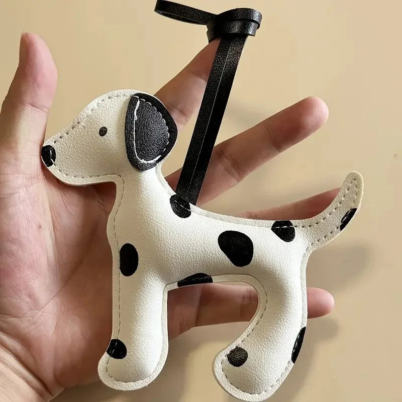 1Pc Cute Dalmatian Dog Charm Suitable for Backpacks, Shoulder Bags, and Various Bag Accessories Ideal Gift for Women