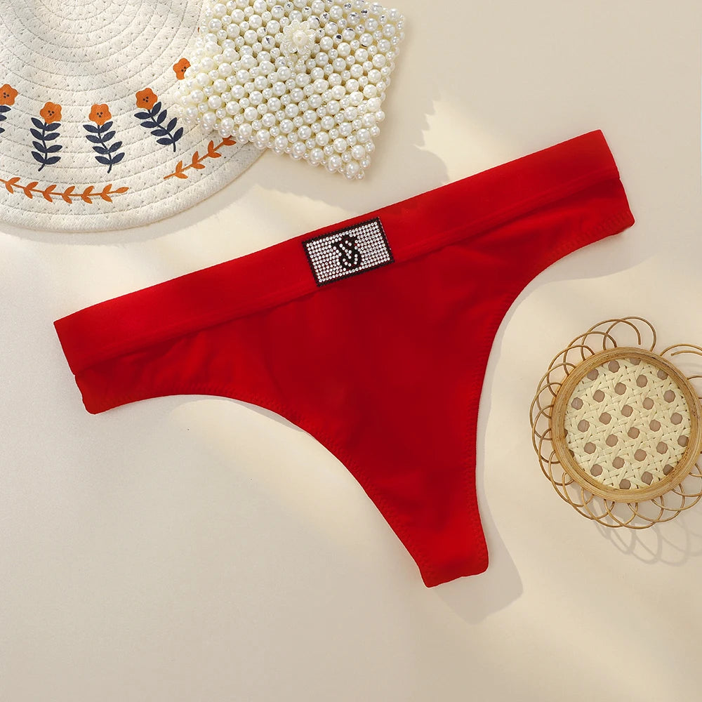 Victoria Secret Hot Sexy Lingerie Shine Script Thong Panty Women Underwear G String Trending
