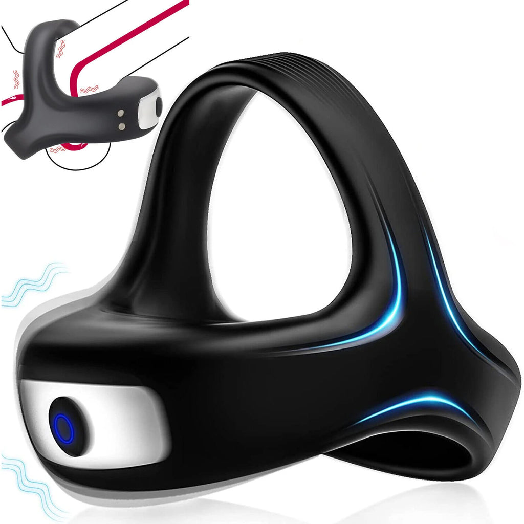 Vibrating Cock Ring Sex Toys for Men - Penis Ring Vibrator, Adult Male Sex Toy for Longer Harder Stronger Couples Adult Sex Toys