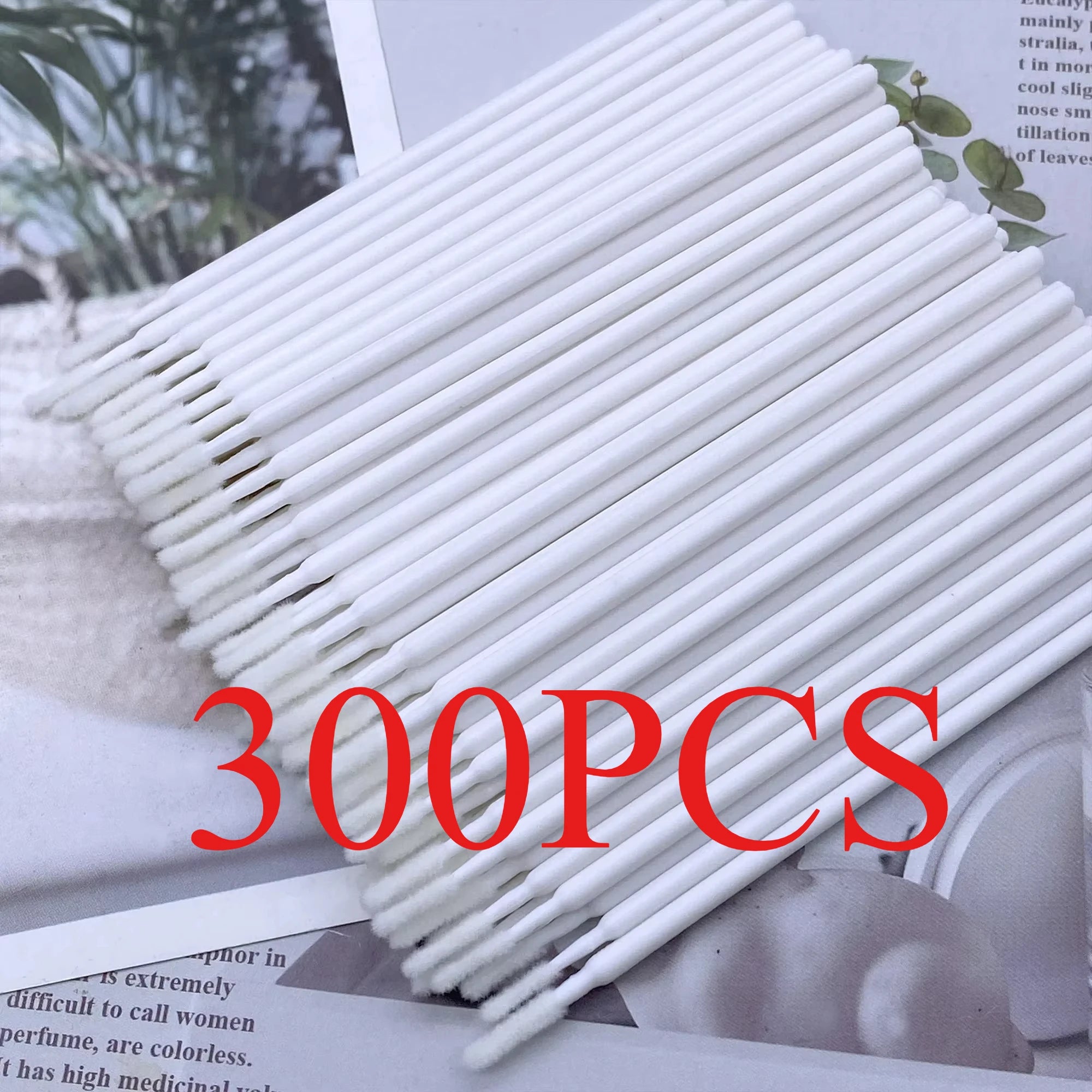 100/500pcs Eyelash Cleaning Brush Lash Extension Micro Cotton Swab Individual Eyelashes Microbrush Beauty Makeup Clean Remover
