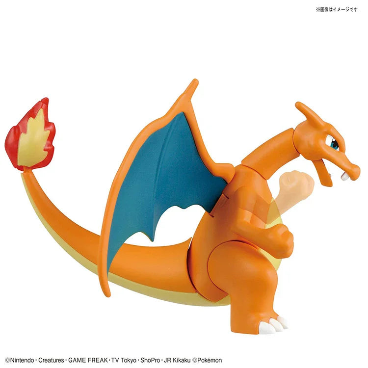 Bandai Original In Stock POKEMON Miraidon Mega Rayquaza Dragonite Charizard Anime Action Figures Assembly Model Ornaments