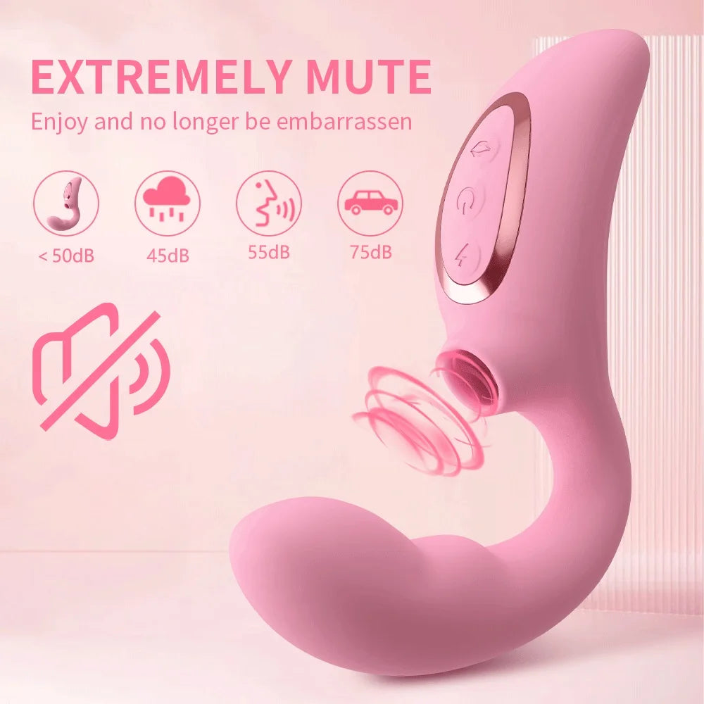 Heating Clitoral Sucking Vibrator 15 Modes Clitoris Sucker Vacuum Stimulator Vaginal Dildo Masturbator Adults Sex Toys for Wome