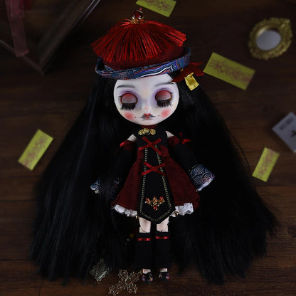 ICY DBS Blyth 1/6 Doll Hand drawn Set Zombie Set Long Eyelash Sleeping Eye Doll Set SD