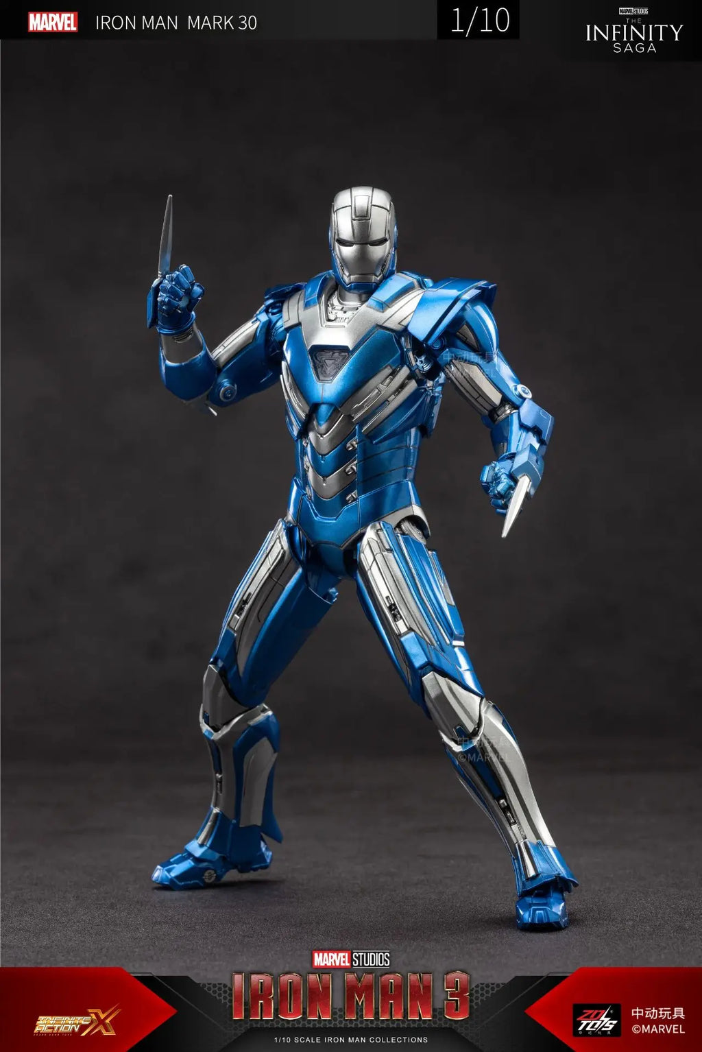 ZD Iron Man Figure Legends Iron Man Mk41 Mk47 Tank MK24 Iron Patriot 2.0 MK35 Red Snapper 1/10 Scale Iron Man Collections Gift