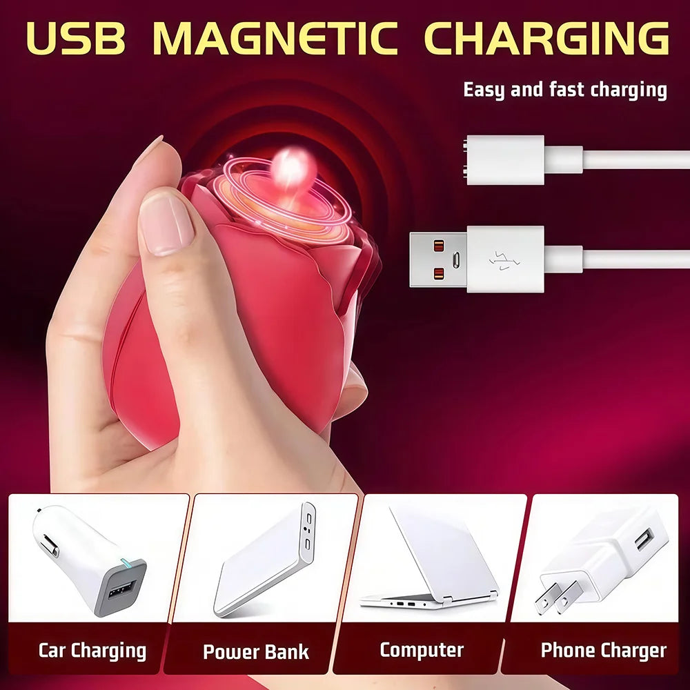 Powerful Sucking Vibrator for Women Vacuum Clitoris Stimulator Female Oral Nipple Clit Sucker Vibrating Adults Sex Rose-Toys