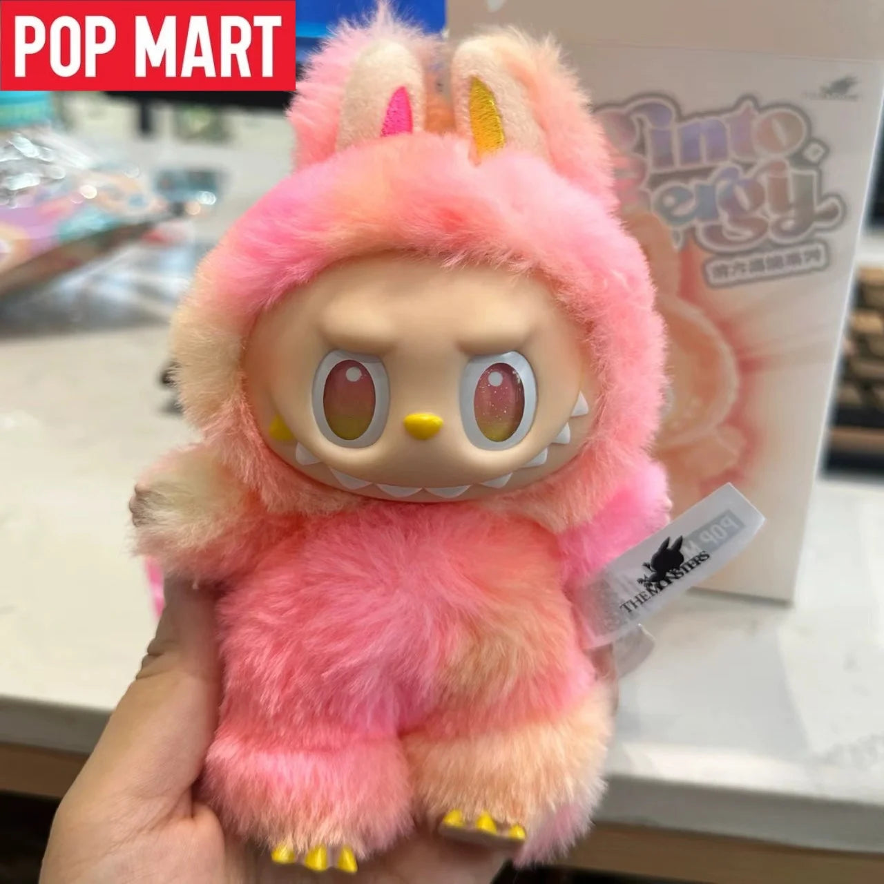 Genuine Labubu 3.0 Big into Energy Plush Doll - Pop Mart Official Blind Box Soft Collectible Toys Home Decor