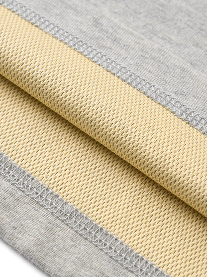 SIMWOOD 2026 Summer New 【Oversize Short Length】240gsm Moisture Wicking Quick Dry T-shirt Men Two-Tone Color Design Tops