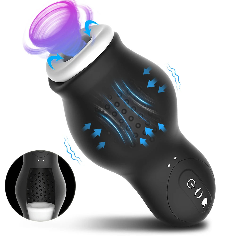 Automatic Masturbator Cup Sucking Male Penis Pumps Blowjob Machine Pussy Glans Stimulator Vibration Waterproof Adult Sex Toy