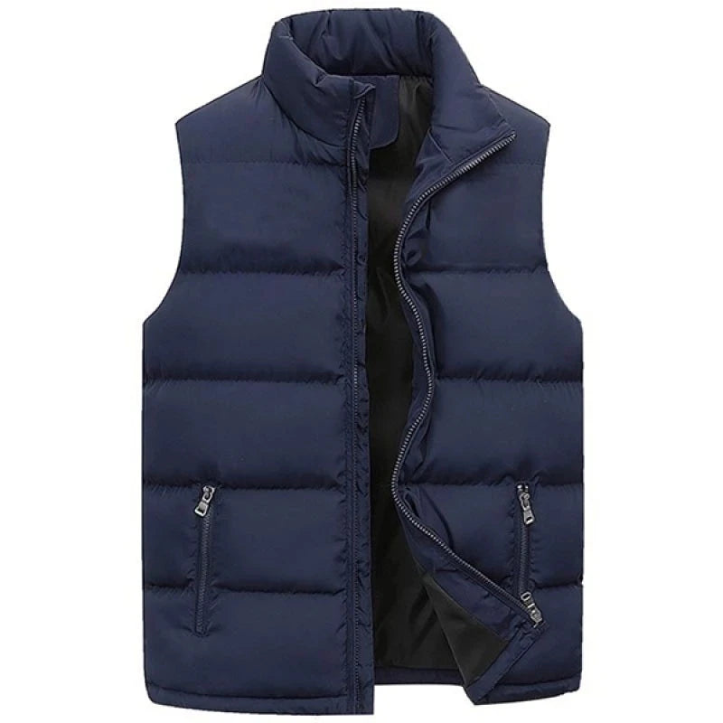 Men's Warm Zip-Up Padded Vest
