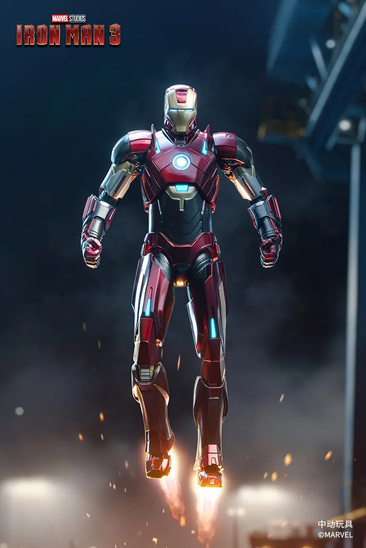 ZD Toys Iron Man MK35 Red Snapper Action Figure Iron Man Mk41 Mk47 Tank MK24 MK22 1/10 Scale Iron Man Collections Gift