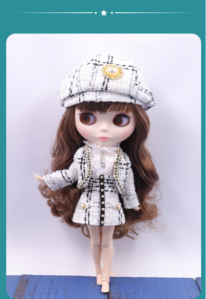 ICY DBS Blyth doll White Skin Glossy face Matte face Joint body with hand set A&B 1/6 bjd suitable diy makeup Special price