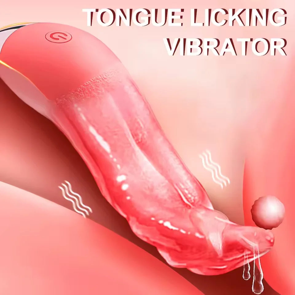 Realistic Tongue Licking Vibrator for Women G Spot Massager Blowjob Clitoris Nipple Stimulator Female Masturbator Sex Toys